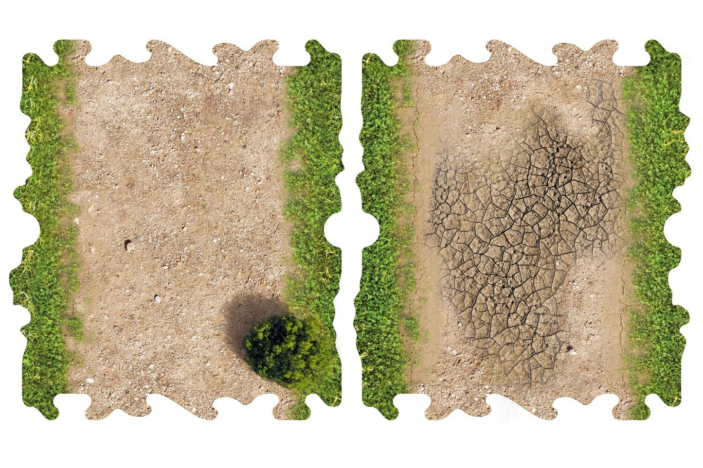 Toyswd Crawler Park 2X Dirt And Grass Half Straights For 1/24 1/18 Rc Crawler