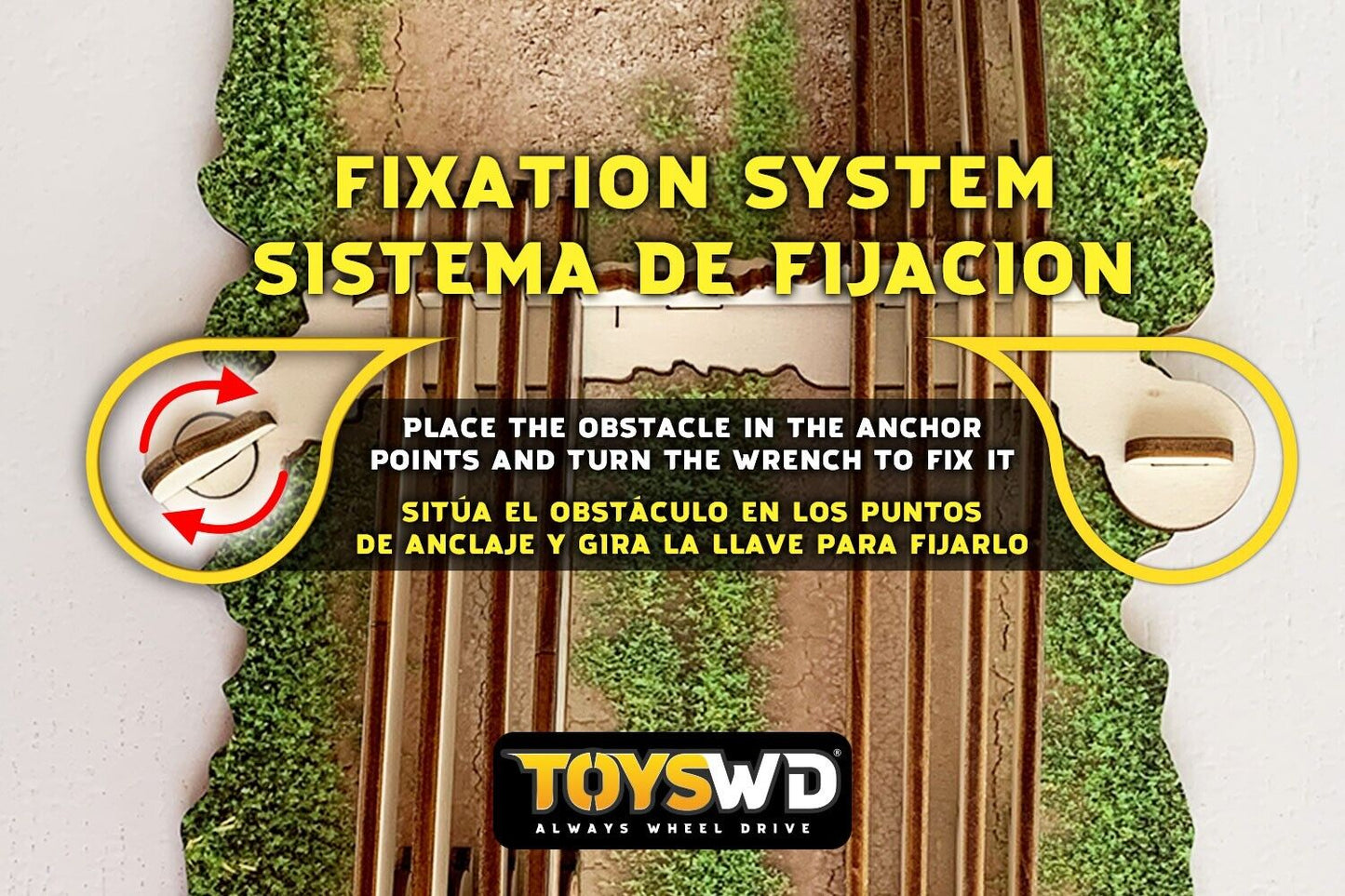 ToysWD Crawler Park Uphill obstacle for 1/24 1/18 RC Crawler park circuit TWD240011