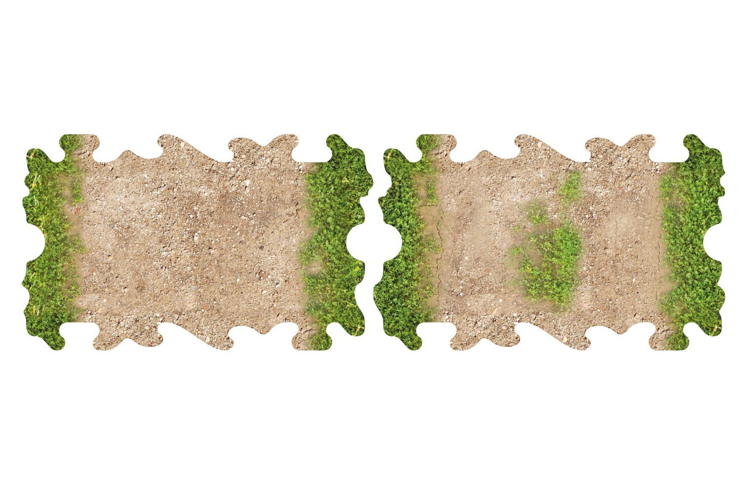ToysWD Crawler Park 2x Dirt and grass quarter straights for 1/24 1/18 RC Crawler park circuit TWDTRK009
