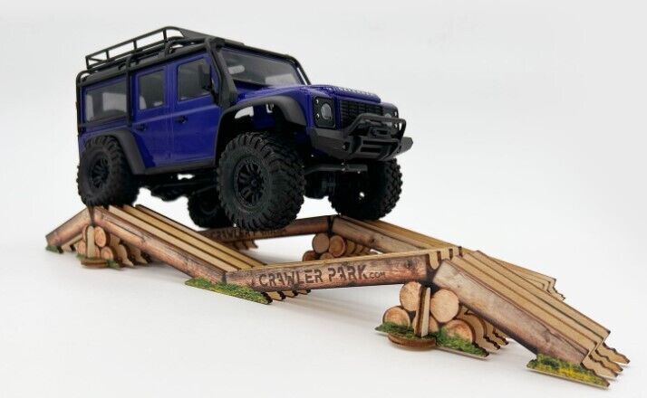 ToysWD Crawler Park Axes Crossing obstacle for 1/24 1/18 RC Crawler park circuit TWD240002