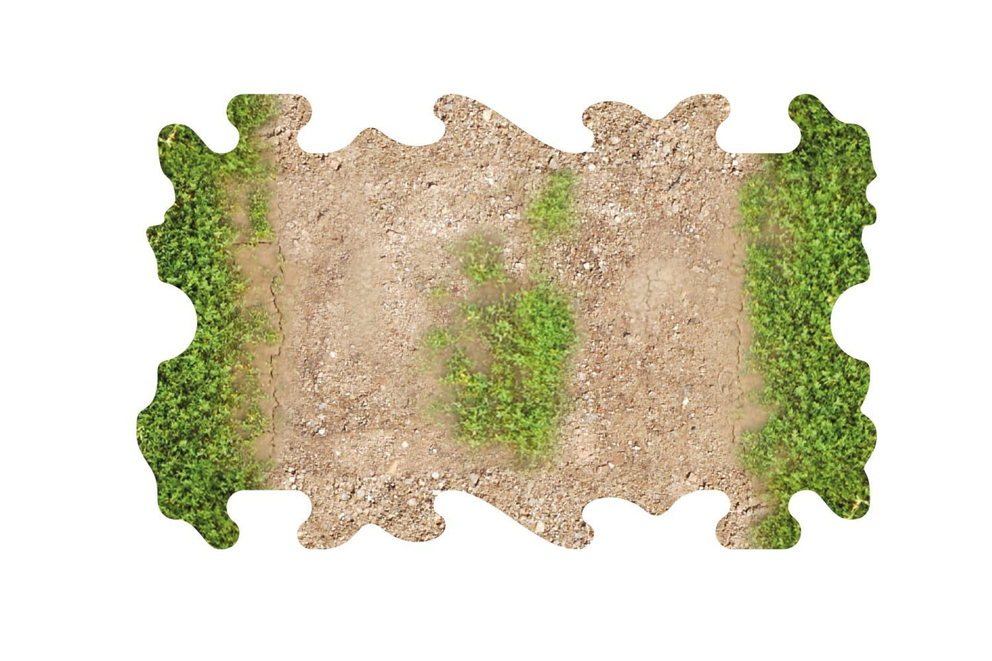 ToysWD Crawler Park 2x Dirt and grass quarter straights for 1/24 1/18 RC Crawler park circuit TWDTRK009