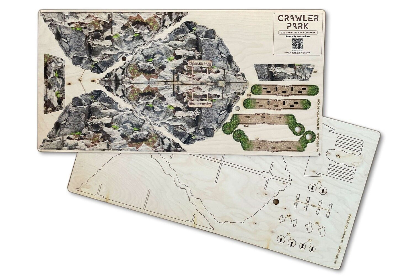 ToysWD Crawler Park Kit of 5 obstacles for 1/24 1/18 RC Crawler park circuit TWDKIT0003