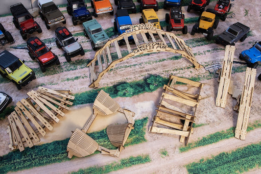 ToysWD Crawler Park WELCOME KIT of 5 obstacles for RC Crawler Park course 1/24 & 1/18 scale TWDKIT0006