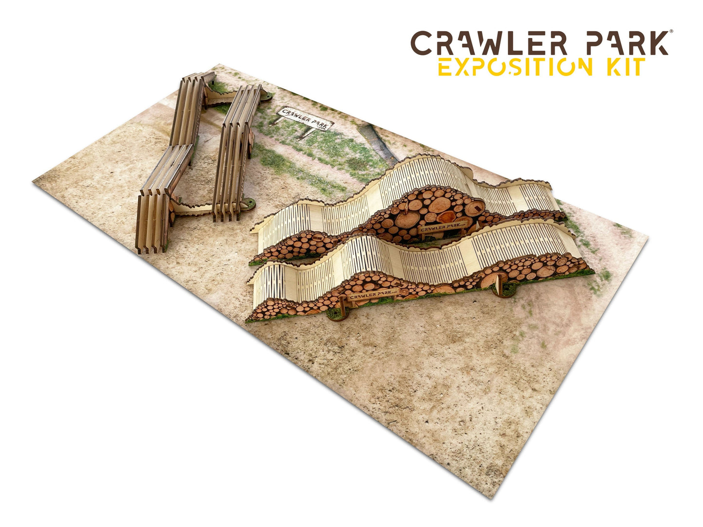 ToysWD Crawler Park Exposition kit 1/24 - Mini carpet + Axes crossing + Stage 1 TWDKIT0005