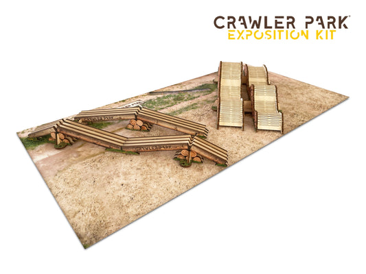 ToysWD Crawler Park Exposition kit 1/24 - Mini carpet + Axes crossing + Stage 1 TWDKIT0005
