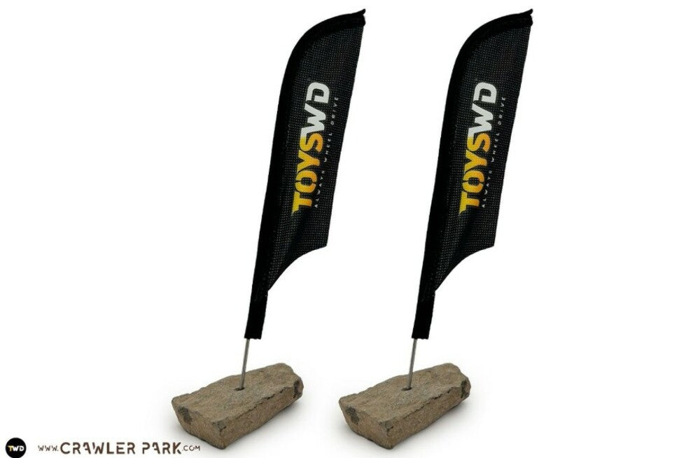 Toyswd Beach Flag 9" Rc Crawler Park Circuit Model Making 1/24 & 1/18 TWD240013