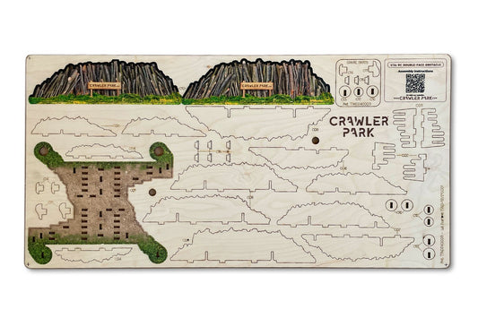 ToysWD Crawler Park Double-face obstacle for 1/24 1/18 RC Crawler park circuit TWD240004