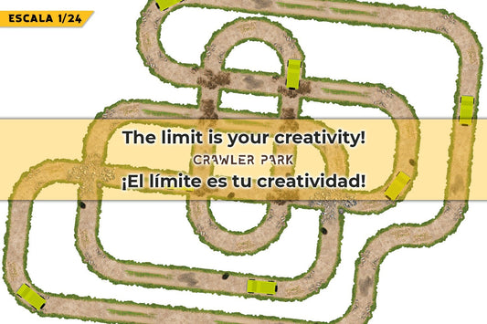 ToysWD Crawler Park 2x Crossing with puddle of water for 1/24 1/18 RC Crawler park circuit TWDTRK008