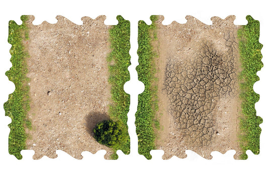 Toyswd Crawler Park 2X Dirt And Grass Half Straights For 1/24 1/18 Rc Crawler