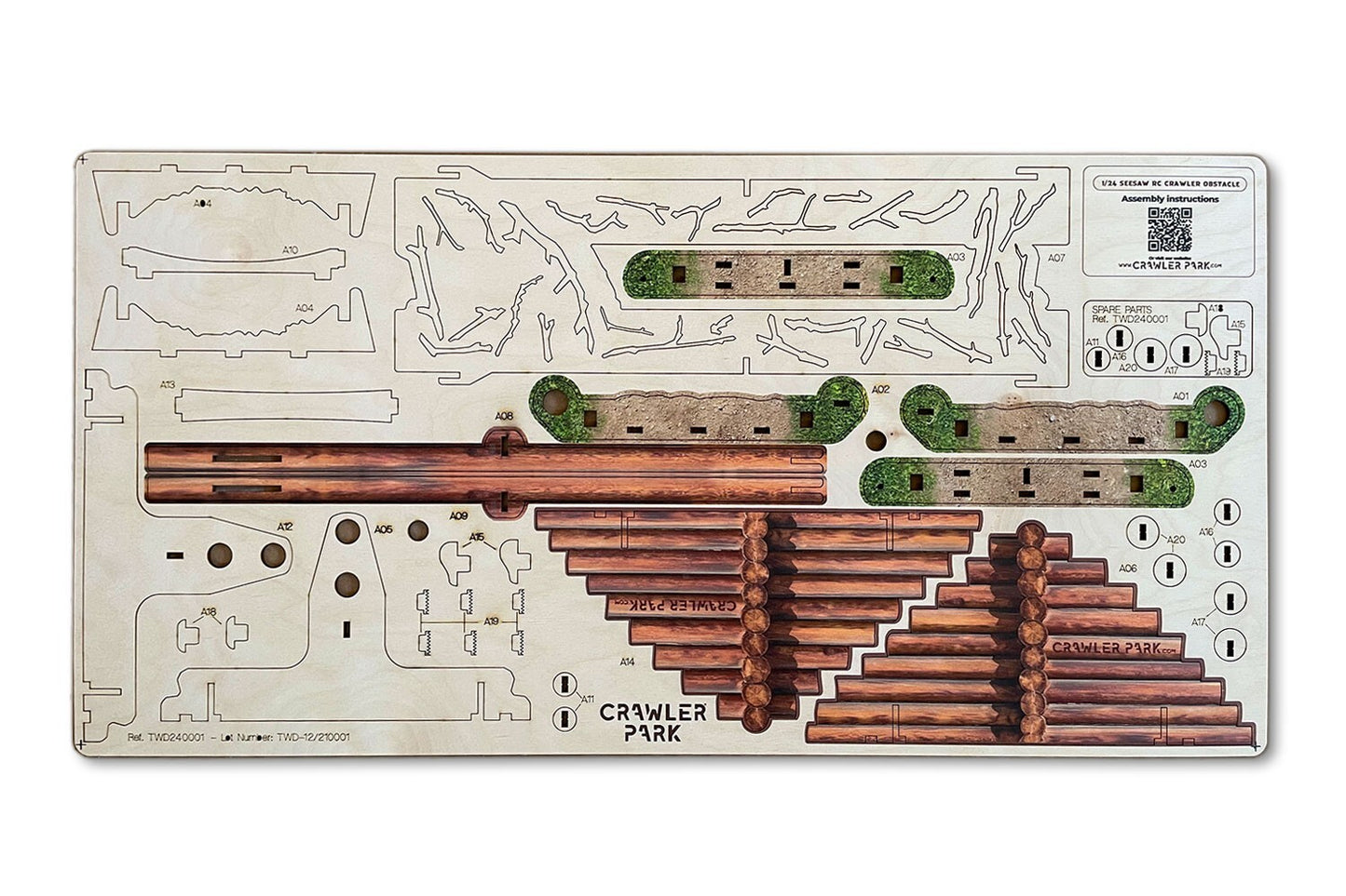 ToysWD Crawler Park Starter Kit Carpet Circuit RC Crawler Park 1/24 1/18 TWDKIT0001