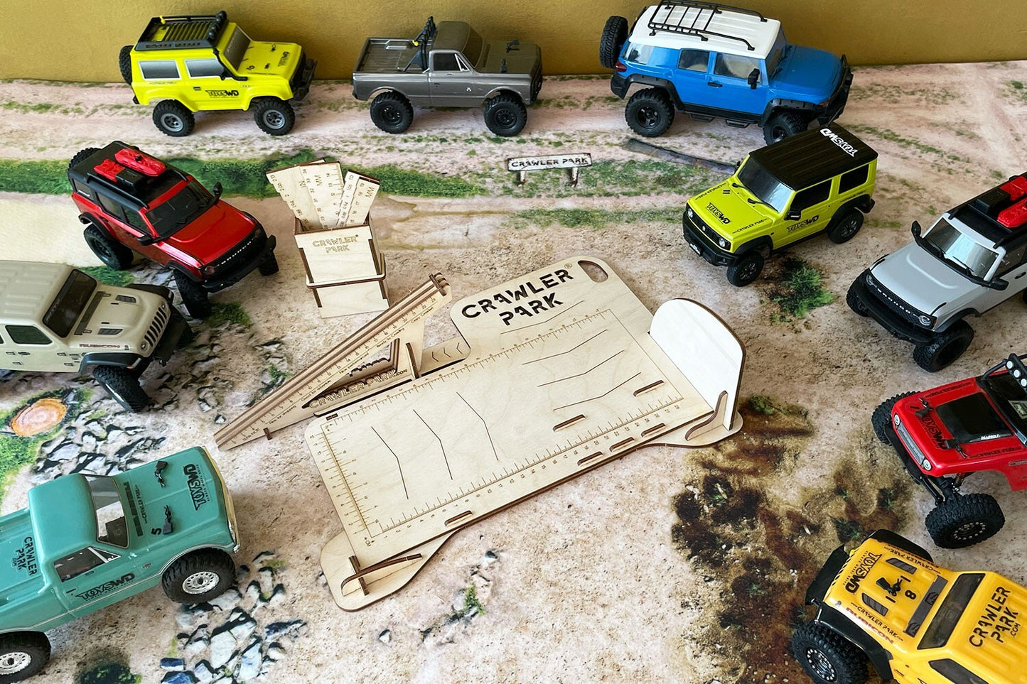 ToysWD Crawler Park Set-up system table 1/24 & 1/18 rc crawler park TWD240005