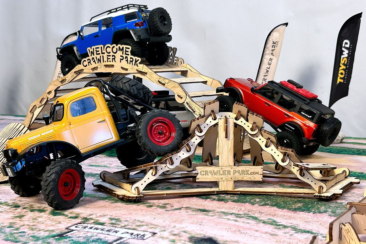 ToysWD Crawler Park WELCOME KIT of 5 obstacles for RC Crawler Park course 1/24 & 1/18 scale TWDKIT0006
