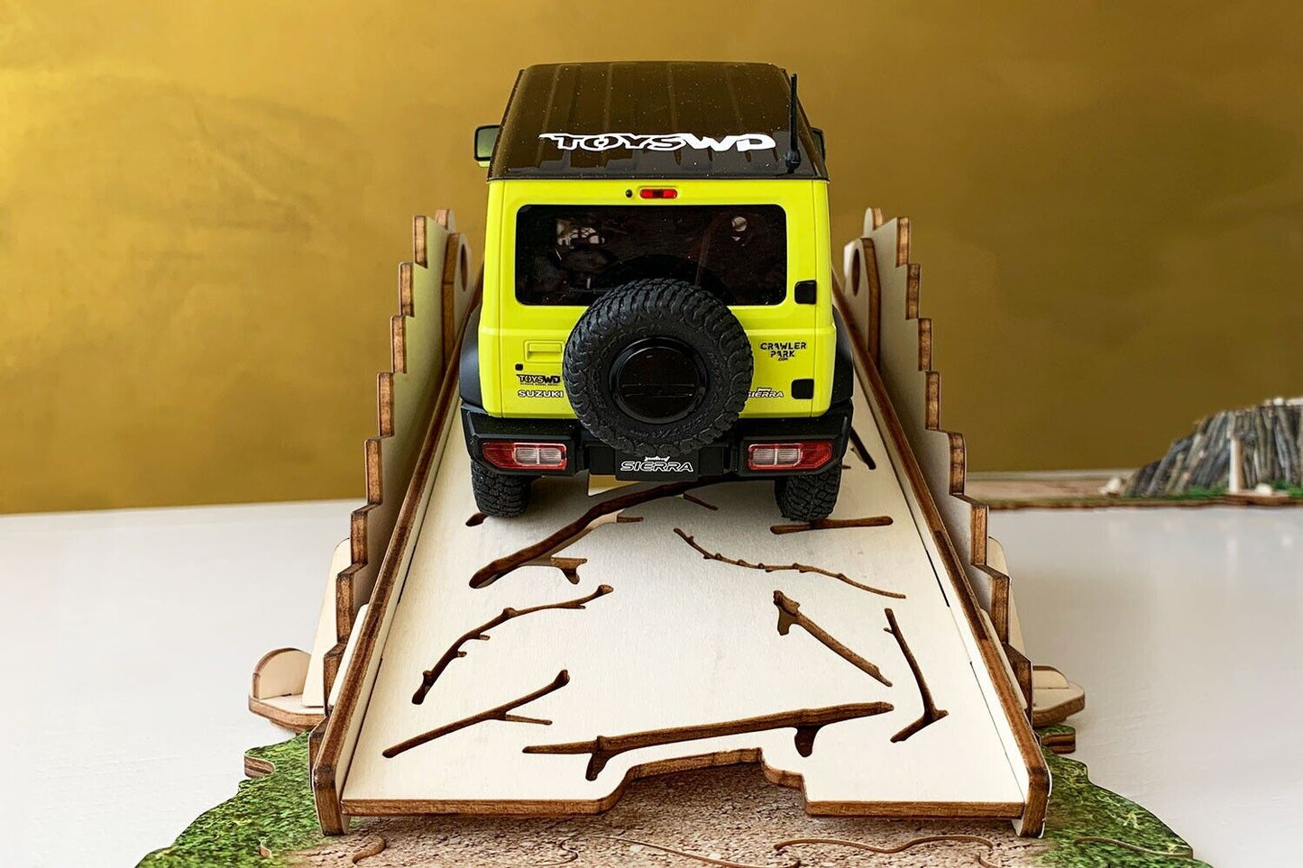 ToysWD Crawler Park Seesaw obstacle for 1/24 1/18 RC Crawler park circuit TWD240001