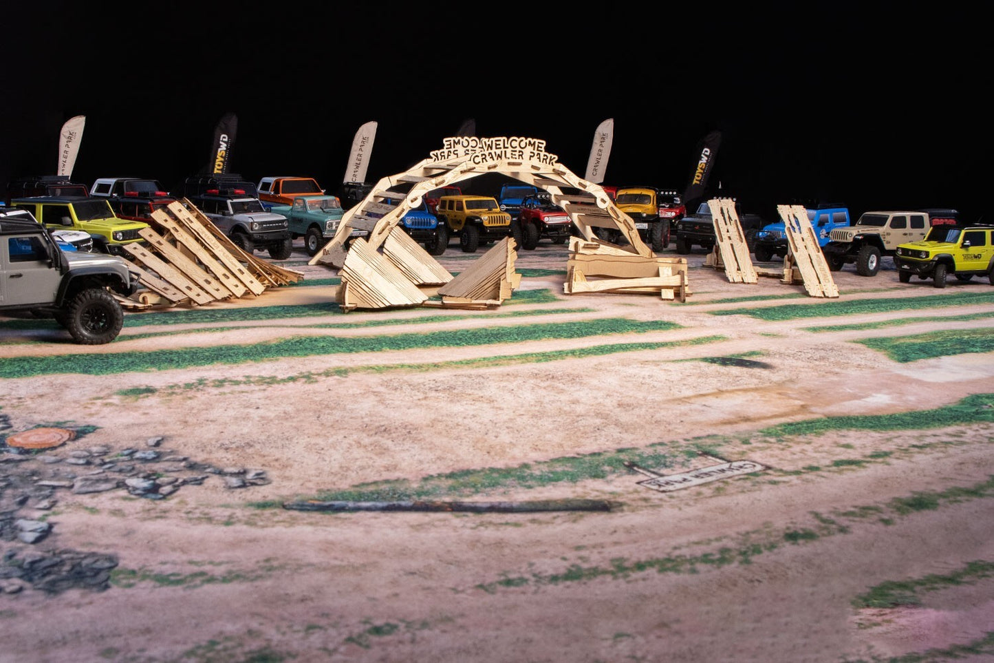 ToysWD Crawler Park WELCOME KIT of 5 obstacles for RC Crawler Park course 1/24 & 1/18 scale TWDKIT0006