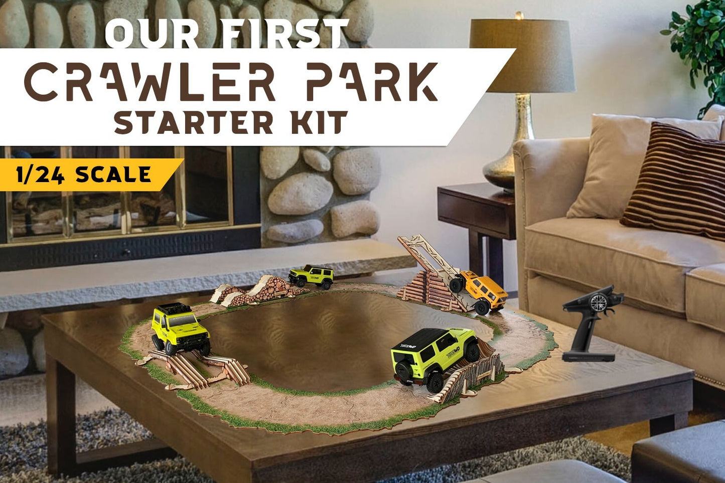 ToysWD Crawler Park Starter Kit Carpet Circuit RC Crawler Park 1/24 1/18 TWDKIT0001