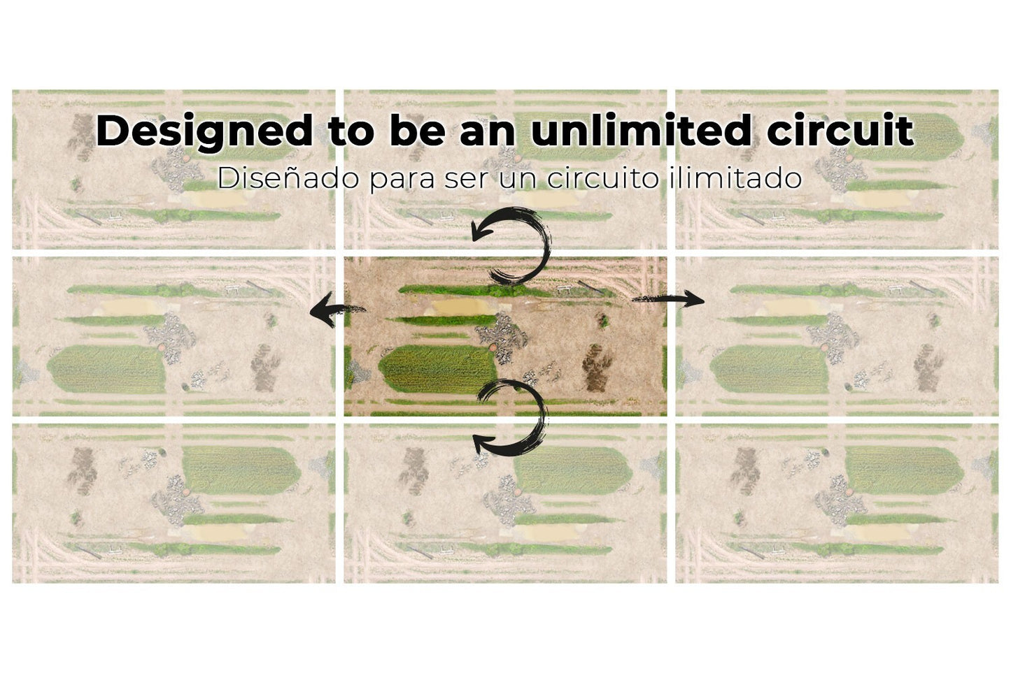 ToysWD Crawler Park Starter Kit Carpet Circuit RC Crawler Park 1/24 1/18 TWDKIT0002