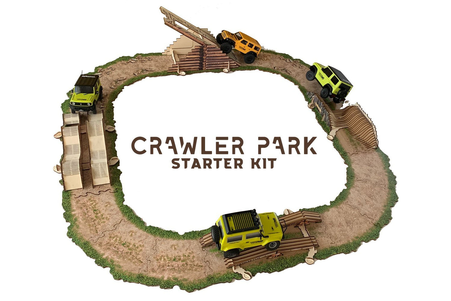 ToysWD Crawler Park Starter Kit Carpet Circuit RC Crawler Park 1/24 1/18 TWDKIT0001