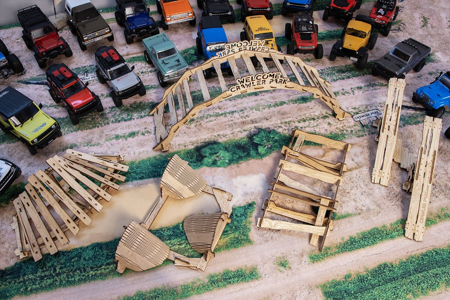 ToysWD Crawler Park WELCOME KIT of 5 obstacles for RC Crawler Park course 1/24 & 1/18 scale TWDKIT0006