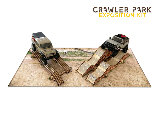 ToysWD Crawler Park Exposition kit 1/24 - Mini carpet + Axes crossing + Stage 1 TWDKIT0005