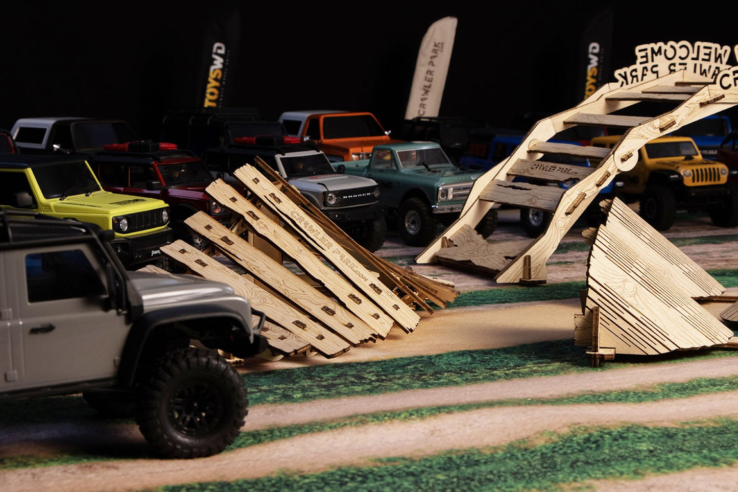 ToysWD Crawler Park HOME KIT of 3 obstacles for RC Crawler Park course 1/24 & 1/18 scale TWDKIT0006-3