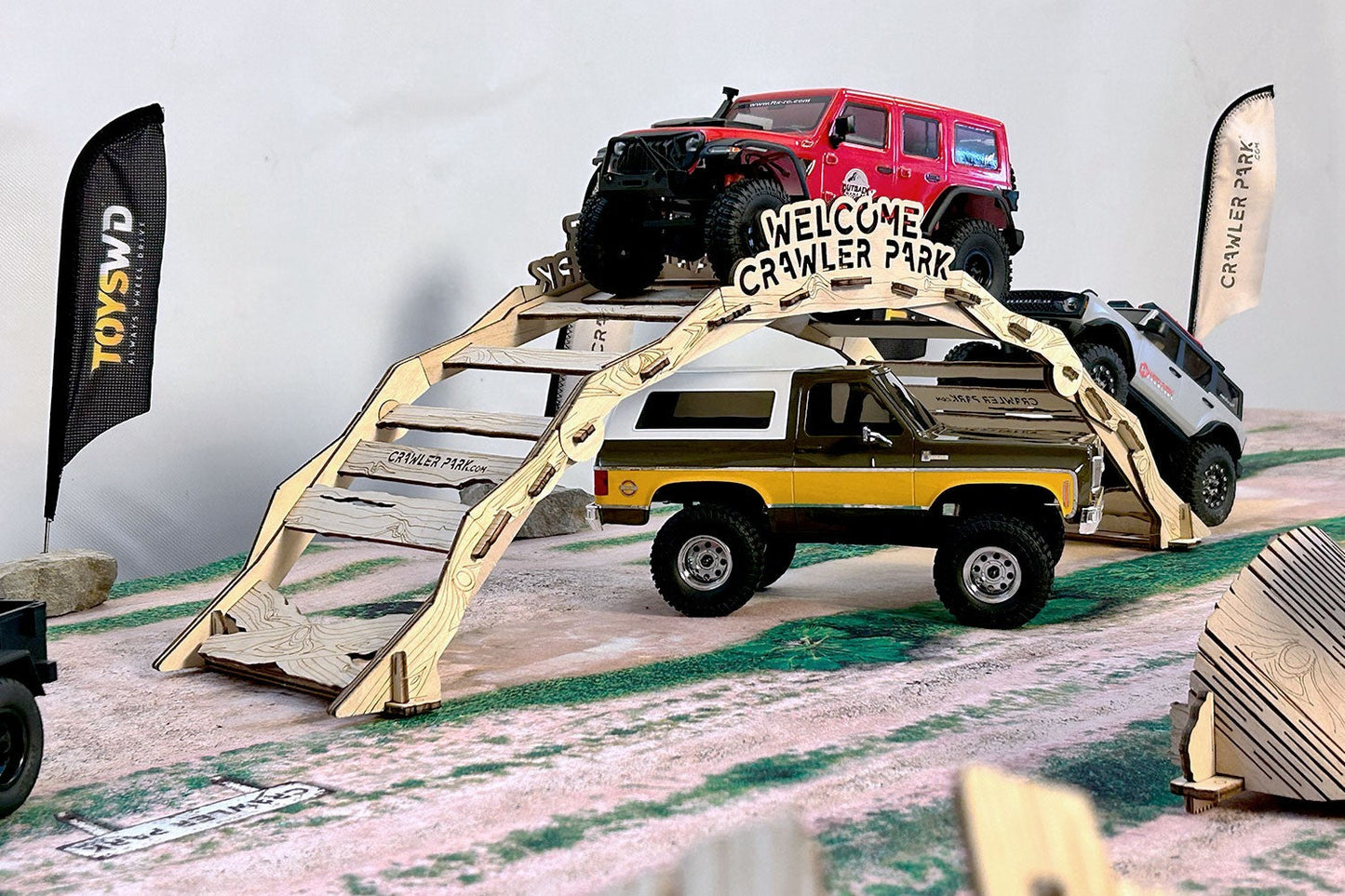 ToysWD Crawler Park HOME KIT of 3 obstacles for RC Crawler Park course 1/24 & 1/18 scale TWDKIT0006-3