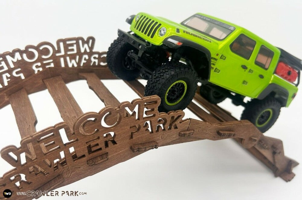ToysWD Crawler Park BROWN WELCOME BRIDGE obstacle for RC Crawler Park course 1/24 & 1/18 scale TWD240025