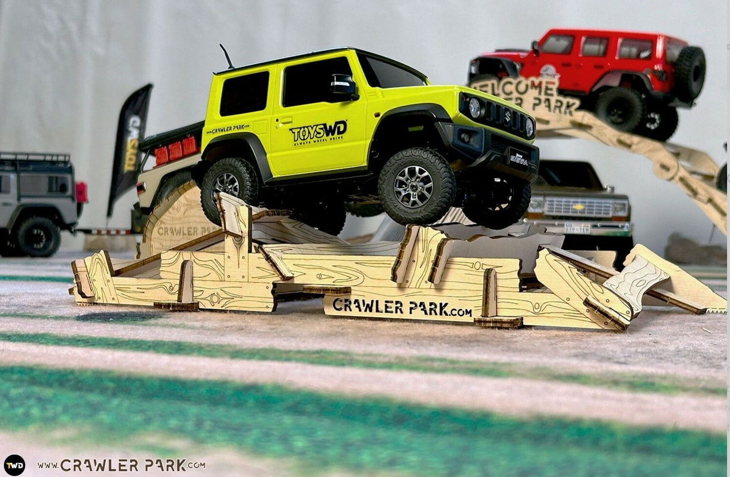 ToysWD Crawler Park BASIC KIT of 2 obstacles for RC Crawler Park course 1/24 & 1/18 scale TWDKIT0006-2